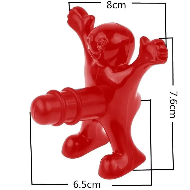 Creative Little Red Man Funny Wine Beer Bottle Opener Set Reusable Novelty Wine Stopper Household Tools Bar Accessories