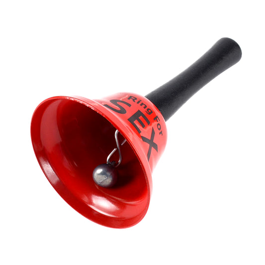 Handheld Red Metal Sex Funny Ring Bell for Valentine Party Service Bar Cafe Bachelor Party Ringing Bell Desktop Efficiently