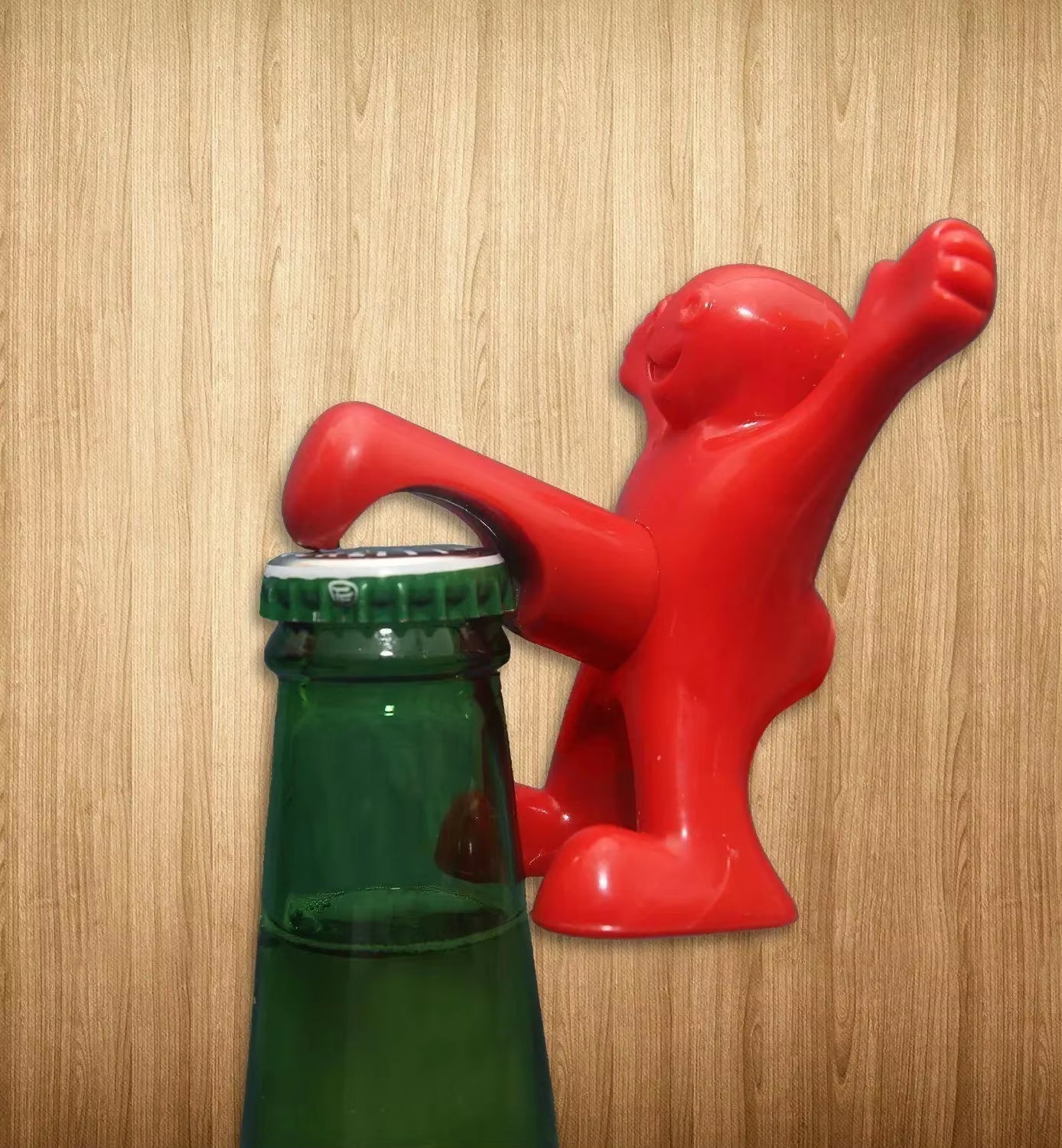 Creative Little Red Man Funny Wine Beer Bottle Opener Set Reusable Novelty Wine Stopper Household Tools Bar Accessories